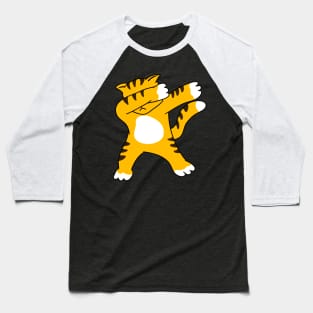 Dabbing Cat Funny Dab-dance Animal Kids Baseball T-Shirt